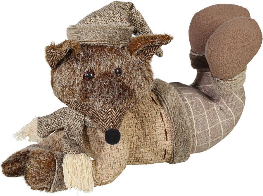 Creativ deco Dierfiguur Vos kerstversiering