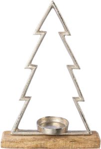 Creativ deco Waxinelichthouder Kerst versiering (1 stuk)