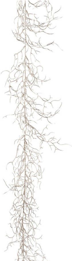 Creativ deco Winterse kunstplant Kerstversiering kerstguirlande Guirlande champagnekleur lengte 184 cm