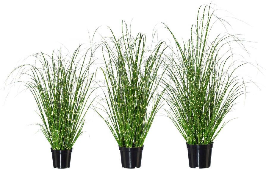 Creativ green Kunstgras Miscanthus (set 3 stuks)