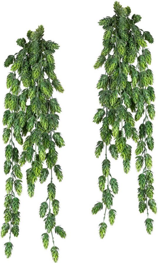 Creativ green Kunstplant Hop hanger (2 stuks)