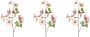 Creativ green Winterse kunstplant Kerst versiering weelderige bloemen- en bladwerk takken in 3-delige set (3 stuks) - Thumbnail 1
