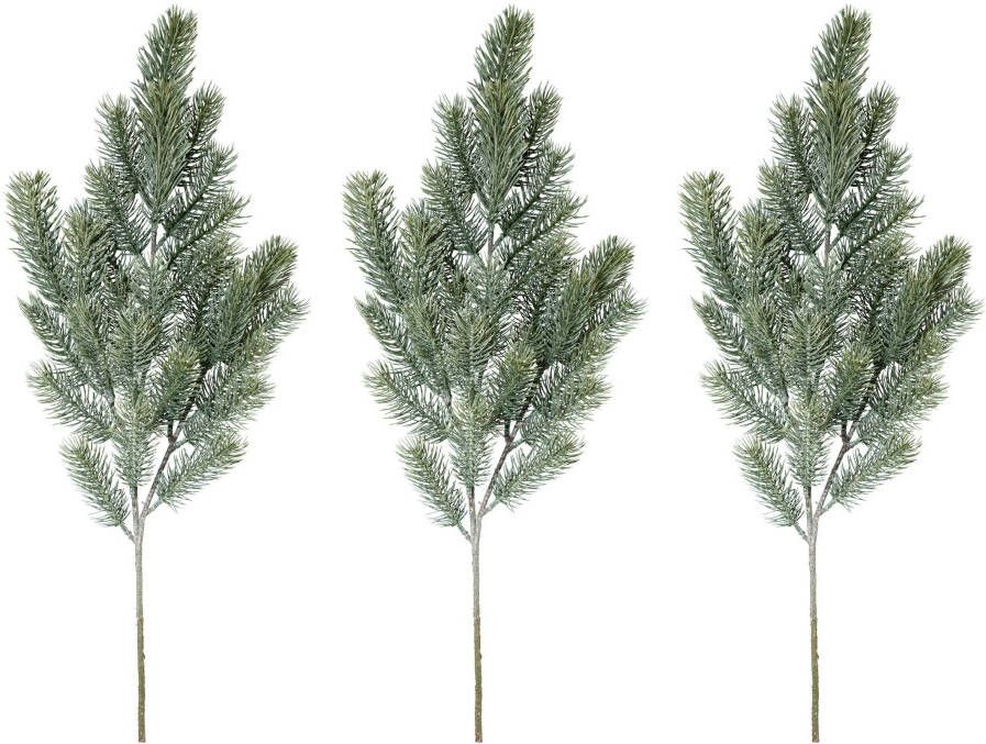 Creativ green Winterse kunstplant Kerst versiering Tak 3 stuks in set (3 stuks)