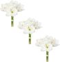 Creativ green Winterse kunstplant Kerst versiering weelderige bloemenpracht set van 3 (3 stuks) - Thumbnail 1