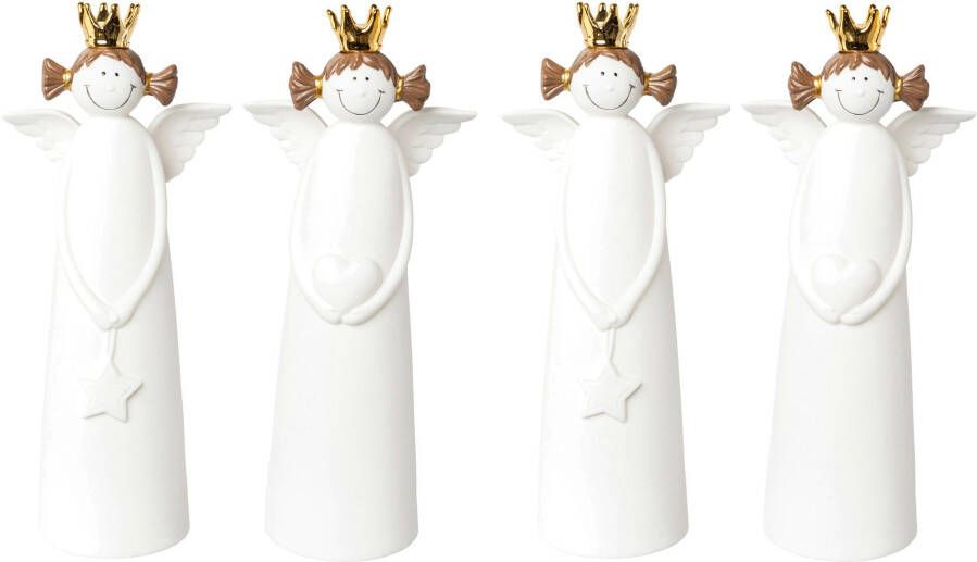Creativ light Decoratief figuur Kerst versiering (set 4 stuks)