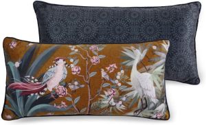 Descanso Sierkussen Sarenza met bloemenprint en vogels (1 stuk)