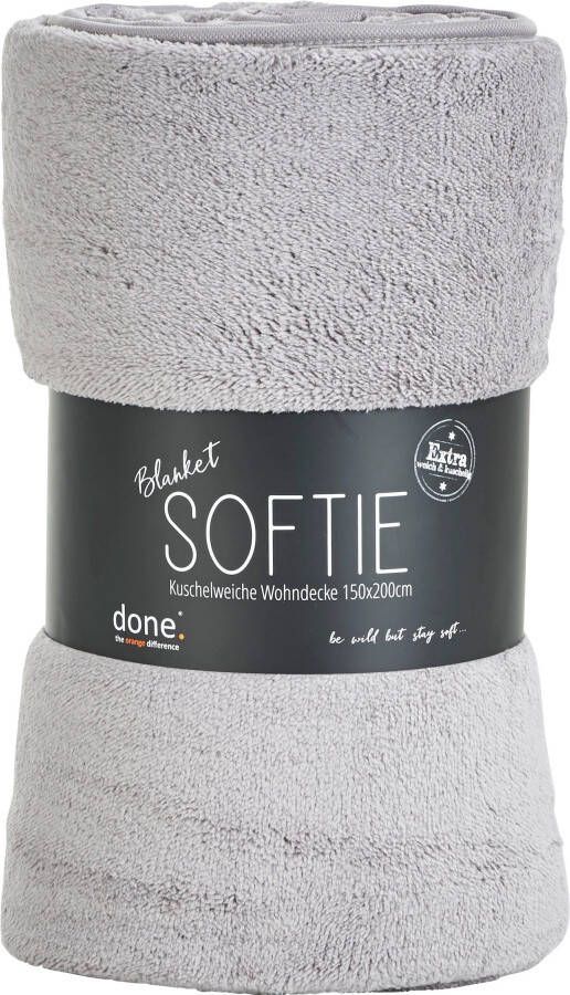 Done. Deken Softie Extra zachte deken van zachte teddy-stof knuffeldeken