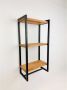 Andas Wandplank Genoa Frame van metaal planken van massief eiken - Thumbnail 2