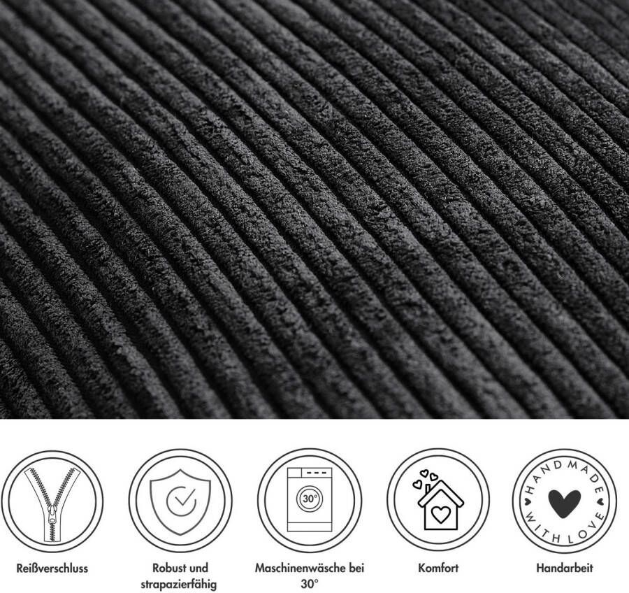 Andiamo Sierkussen Cord kussen Emy kussenhoes met vulling Sierkussens vierkant 40x40 of 30x50 cm ook verkrijgbaar als 4-delige set (1 stuk)