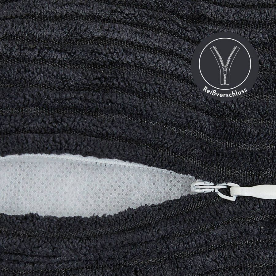 Andiamo Sierkussen Cord kussen Emy kussenhoes met vulling Sierkussens vierkant 40x40 of 30x50 cm ook verkrijgbaar als 4-delige set (1 stuk)