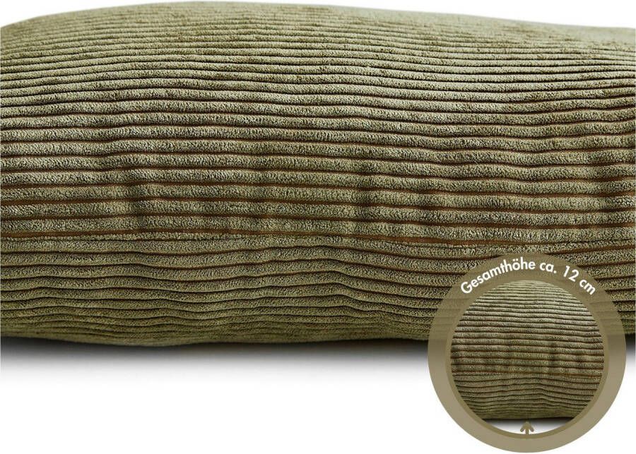 Andiamo Sierkussen Cord kussen Emy kussenhoes met vulling Sierkussens vierkant 40x40 of 30x50 cm ook verkrijgbaar als 4-delige set (1 stuk)