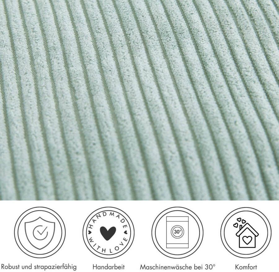 Andiamo Sierkussen Cord kussen Emy kussenhoes met vulling Sierkussens vierkant 40x40 of 30x50 cm ook verkrijgbaar als 4-delige set (1 stuk)