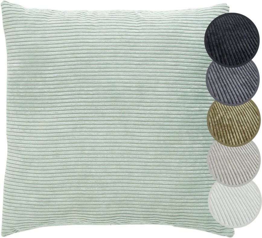 Andiamo Sierkussen Cord kussen Emy kussenhoes met vulling Sierkussens vierkant 40x40 of 30x50 cm ook verkrijgbaar als 4-delige set (1 stuk)