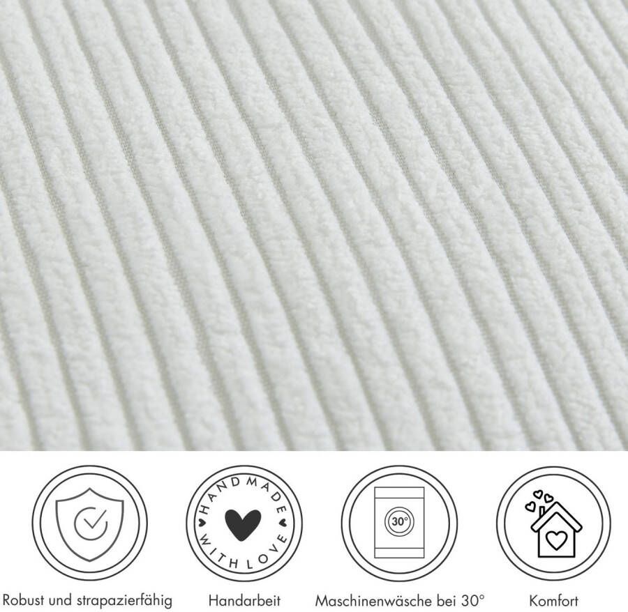 Andiamo Sierkussen Cord kussen Emy kussenhoes met vulling Sierkussens vierkant 40x40 of 30x50 cm ook verkrijgbaar als 4-delige set (1 stuk)