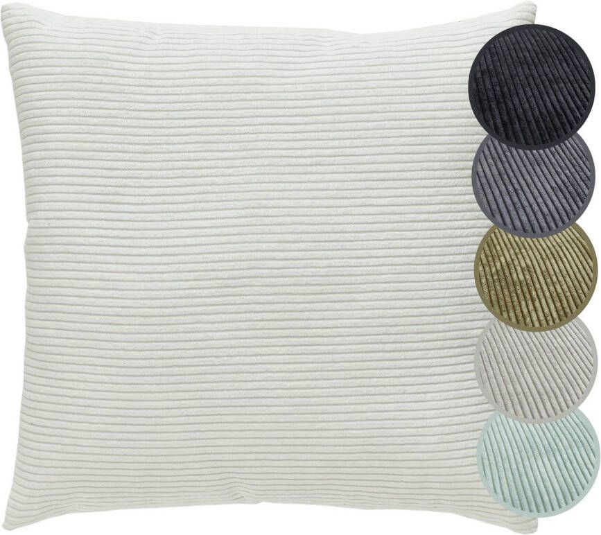 Andiamo Sierkussen Cord kussen Emy kussenhoes met vulling Sierkussens vierkant 40x40 of 30x50 cm ook verkrijgbaar als 4-delige set (1 stuk)