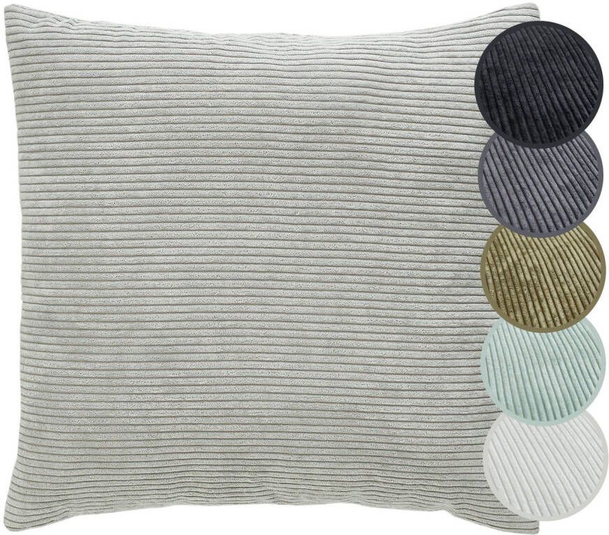 Andiamo Sierkussen Cord kussen Emy kussenhoes met vulling Sierkussens vierkant 40x40 of 30x50 cm ook verkrijgbaar als 4-delige set (1 stuk)