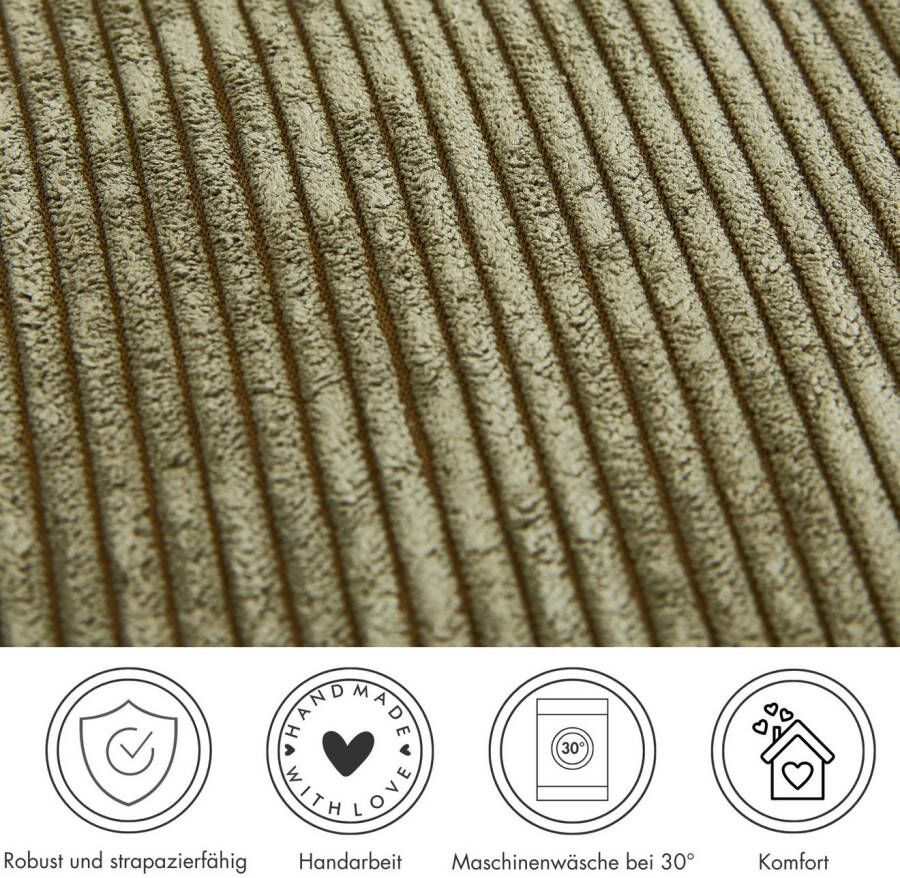 Andiamo Sierkussen Cord kussen Emy kussenhoes met vulling Sierkussens vierkant 40x40 of 30x50 cm ook verkrijgbaar als 4-delige set (1 stuk)
