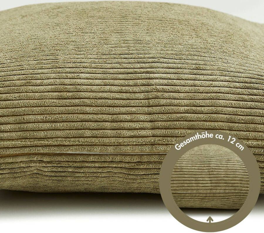 Andiamo Sierkussen Cord kussen Emy kussenhoes met vulling Sierkussens vierkant 40x40 of 30x50 cm ook verkrijgbaar als 4-delige set (1 stuk)