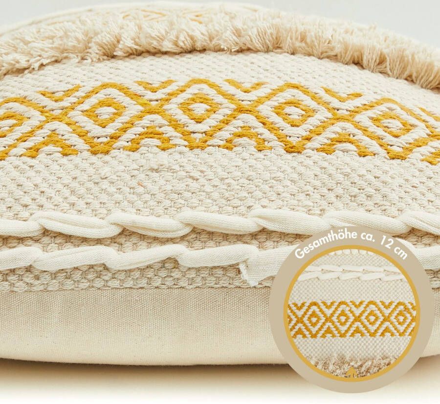 Andiamo Sierkussen Livia Etnisch patroon gestreept kussenhoes met vulling vierkant 45x45 cm (1 stuk)