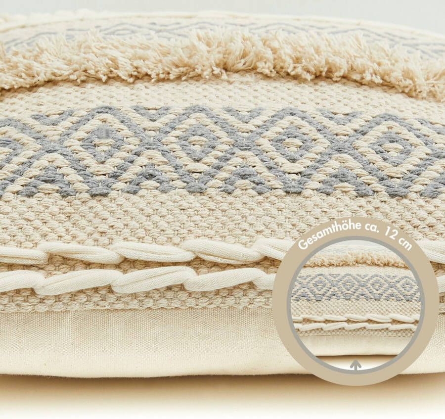 Andiamo Sierkussen Livia Etnisch patroon gestreept kussenhoes met vulling vierkant 45x45 cm (1 stuk)