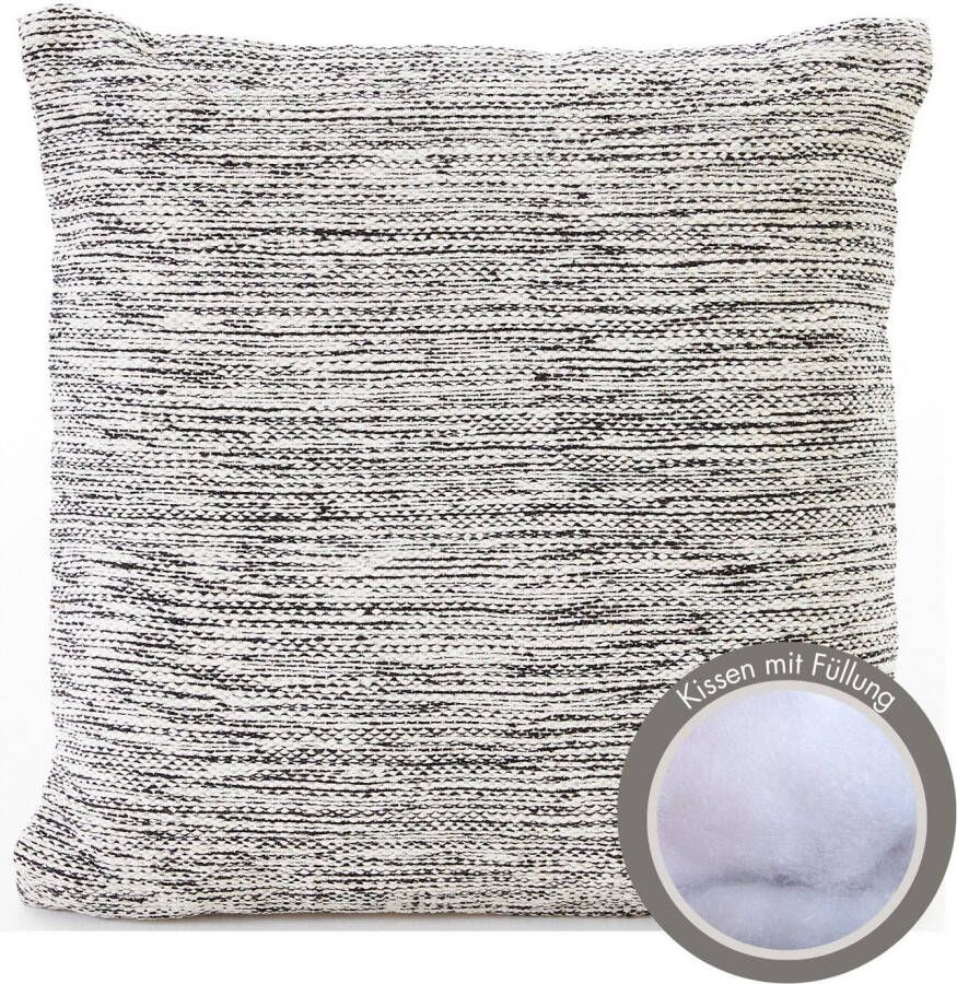 Andiamo Sierkussen Malena Etnisch patroon bankkussen kussenhoes met vulling vierkant 45x45 cm (1 stuk)