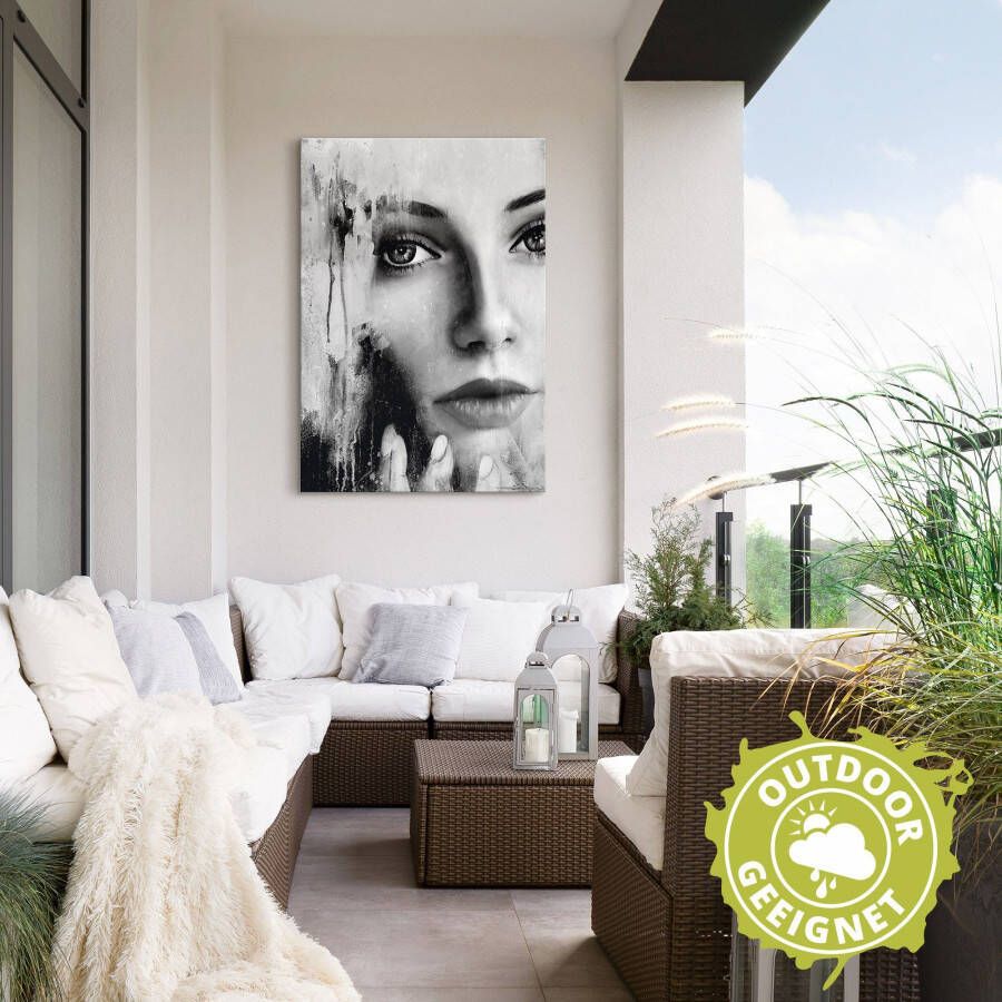 Artland Aluminium dibond print Face down geschikt voor binnen en buiten buitenafbeelding