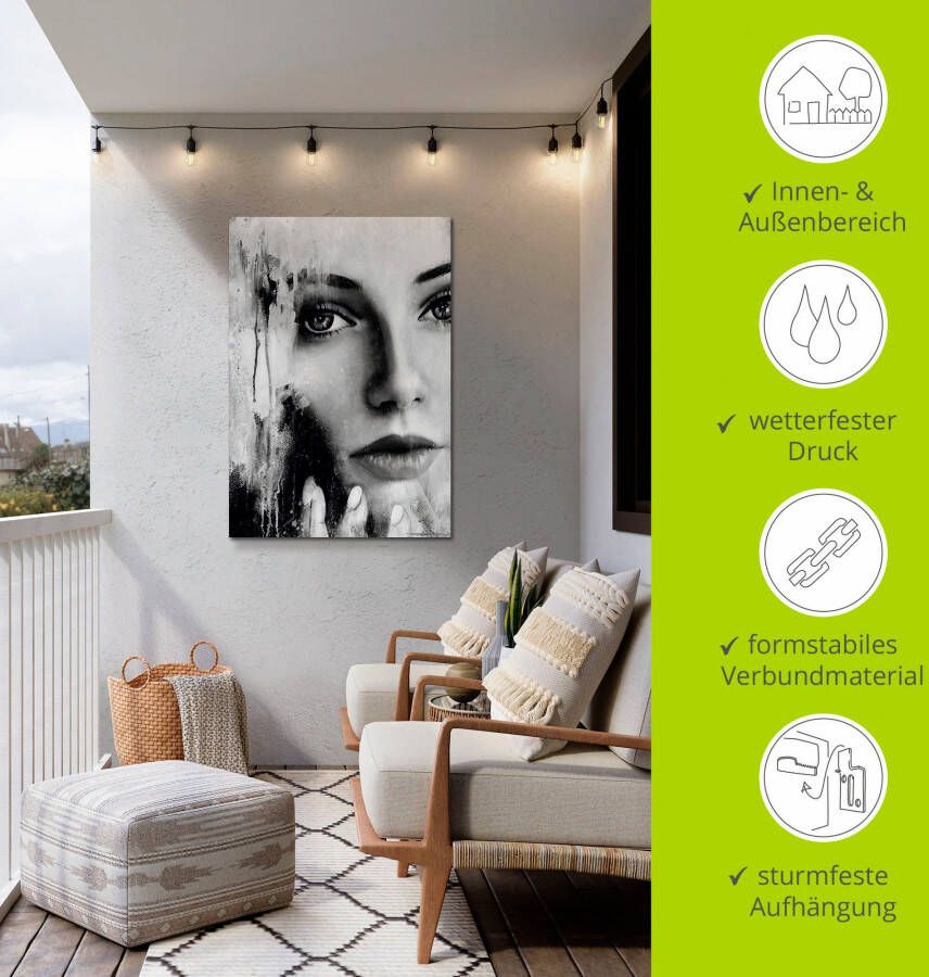 Artland Aluminium dibond print Face down geschikt voor binnen en buiten buitenafbeelding