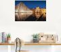 Artland Aluminium dibond print Glazen piramide Musée du Louvre Parijs geschikt voor binnen en buiten buitenafbeelding - Thumbnail 4