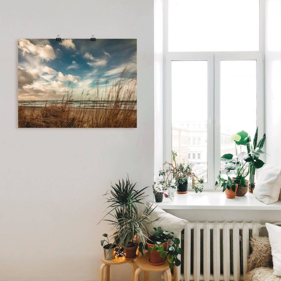 Artland Artprint Aan de kust van de Oostzee als artprint op linnen poster in verschillende formaten maten