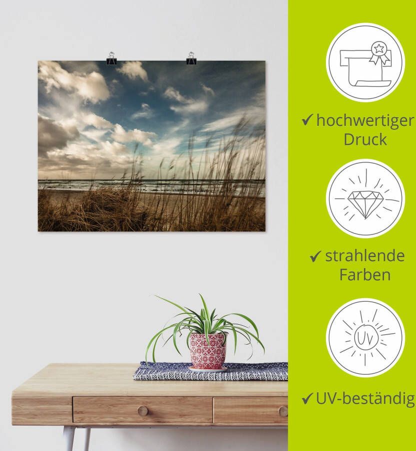 Artland Artprint Aan de kust van de Oostzee als artprint op linnen poster in verschillende formaten maten