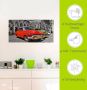 Artland Artprint Aanzicht van kleurrijke havanna auto s als artprint van aluminium artprint op linnen muursticker verschillende maten - Thumbnail 5