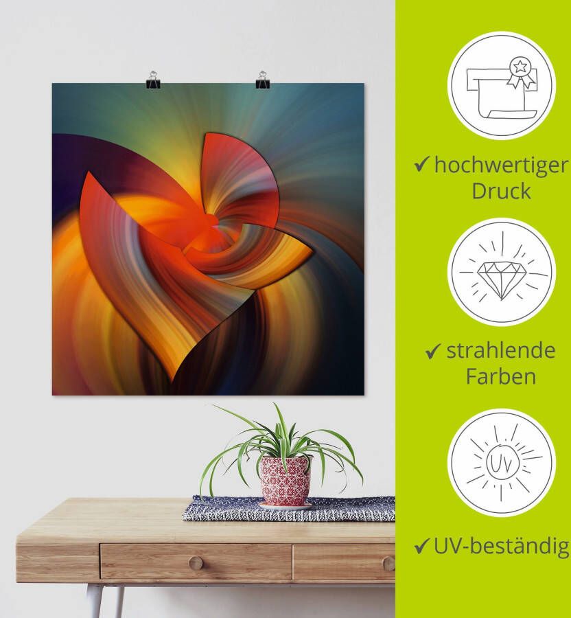 Artland Artprint Abstract in multicolour als artprint op linnen poster muursticker in verschillende maten