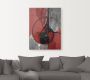 Artland Artprint Abstract in rood en zwart als artprint van aluminium artprint voor buiten artprint op linnen poster in verschillende maten. maten - Thumbnail 3