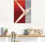 Artland Artprint Abstract in rood grijs als artprint op linnen poster in verschillende formaten maten - Thumbnail 2