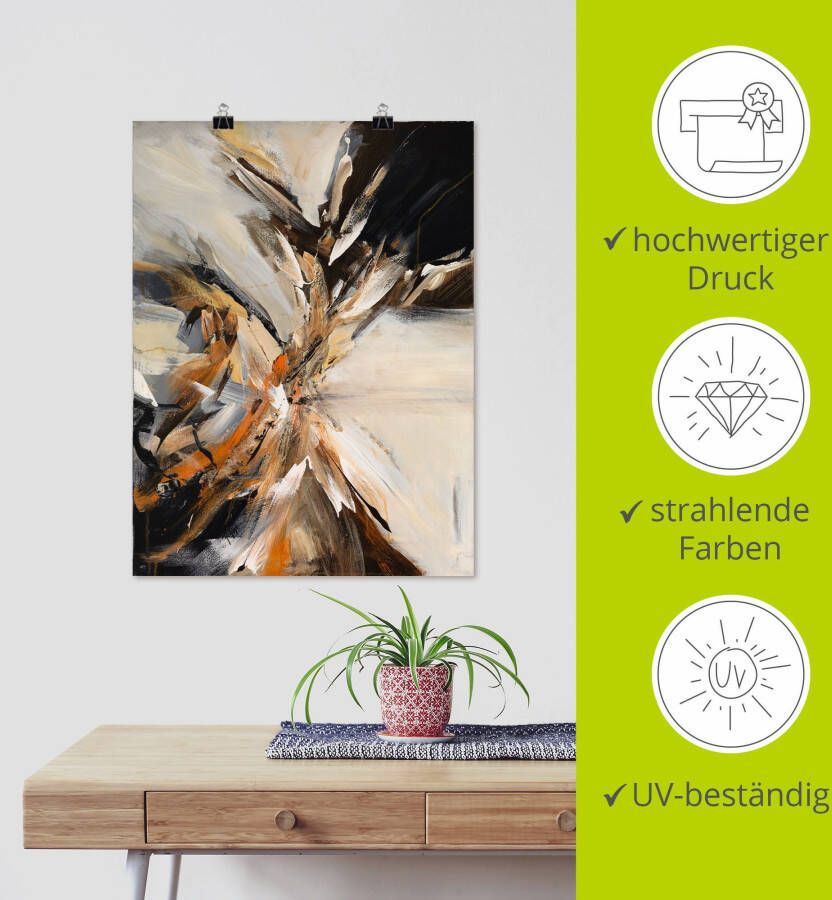 Artland Artprint Abstract IV als artprint op linnen poster in verschillende formaten maten