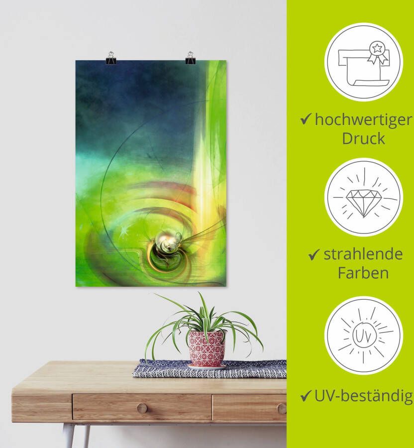 Artland Artprint Abstract spel CB als artprint van aluminium artprint voor buiten poster in diverse formaten