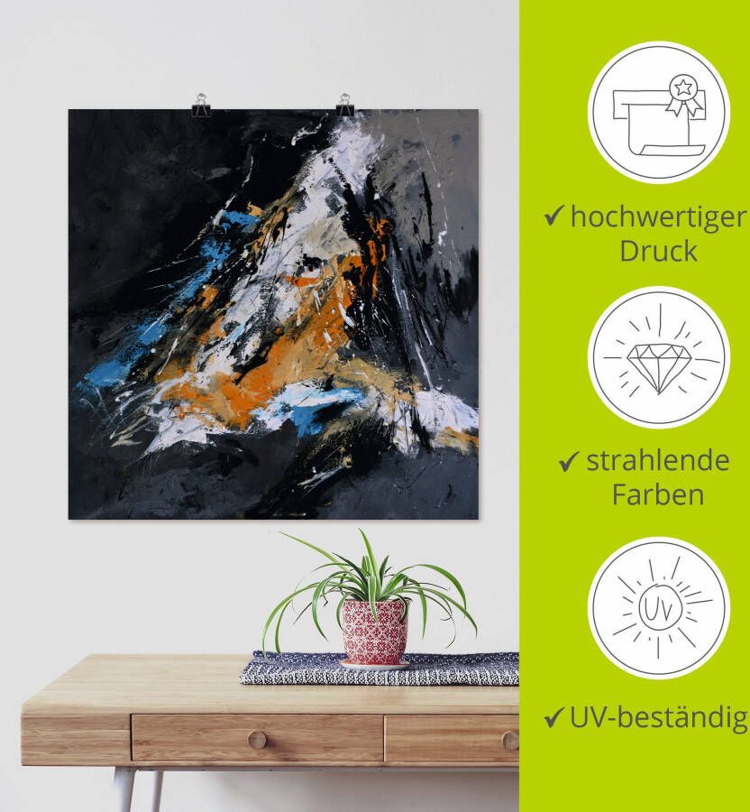 Artland Artprint Abstract X als artprint op linnen poster in verschillende formaten maten