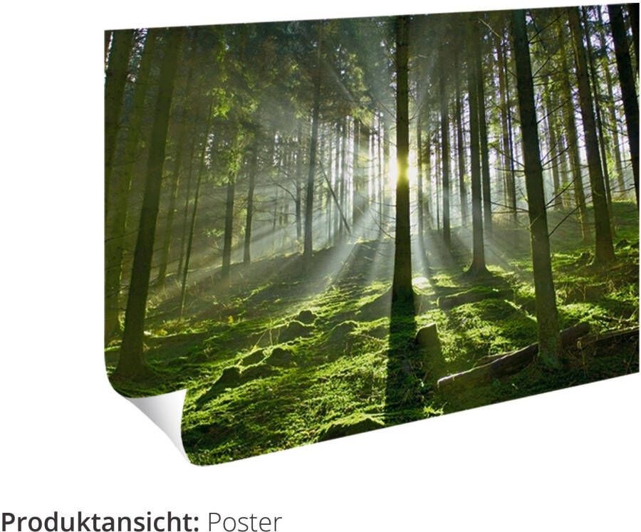 Artland Artprint Abstracte harten rood als artprint op linnen poster in verschillende formaten maten