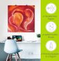 Artland Artprint Abstracte harten rood als artprint op linnen poster in verschillende formaten maten - Thumbnail 5