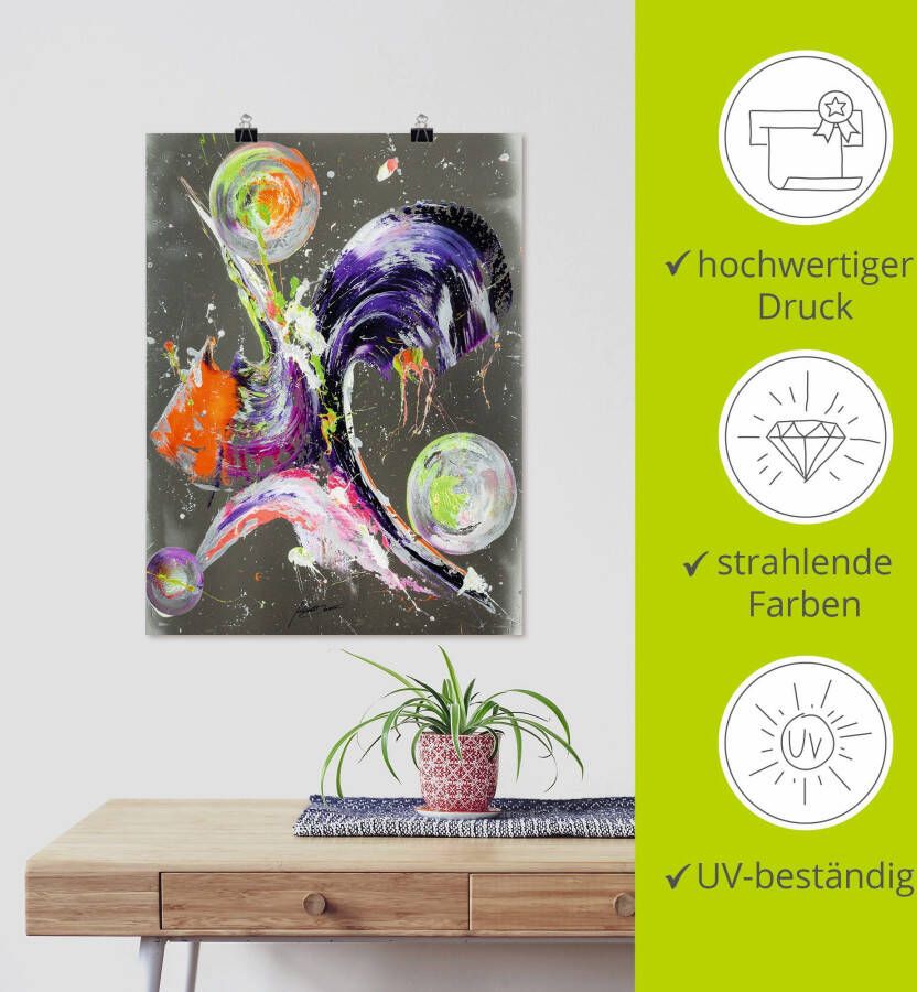 Artland Artprint Abstractie XXI als artprint op linnen poster in verschillende formaten maten