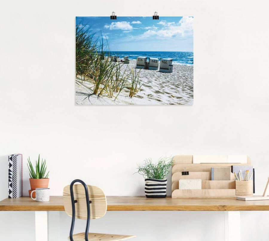 Artland Artprint Achter de duinen als artprint op linnen poster in verschillende formaten maten