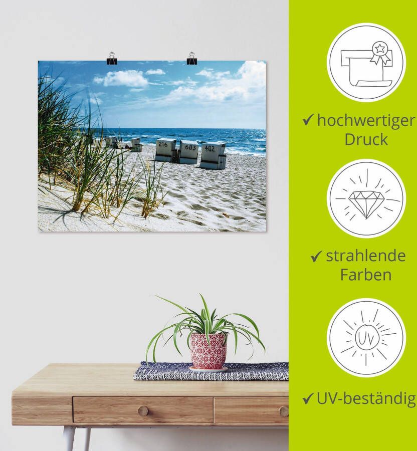 Artland Artprint Achter de duinen als artprint op linnen poster in verschillende formaten maten