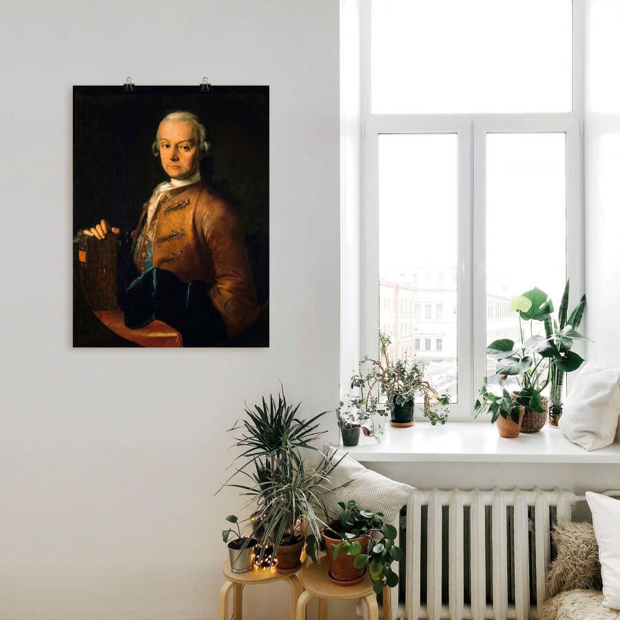 Artland Artprint op linnen Afbeelding Leopold Mozart. Ca. 1765 - Foto 3