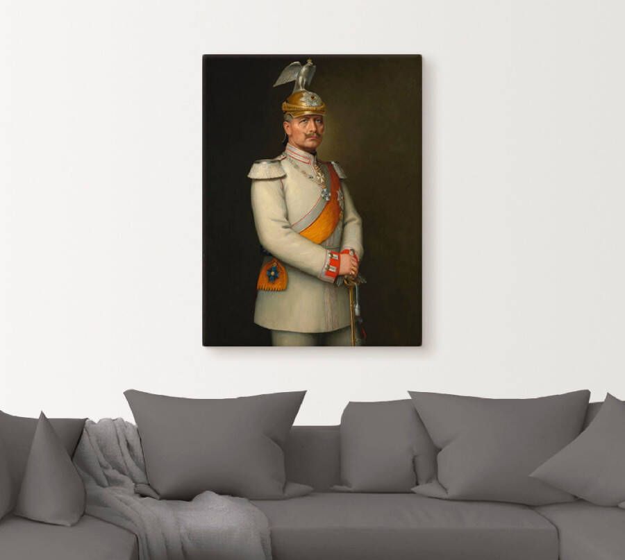 Artland Artprint Afbeelding van Kaiser Wilhelm II. als artprint op linnen muursticker in verschillende maten - Foto 2