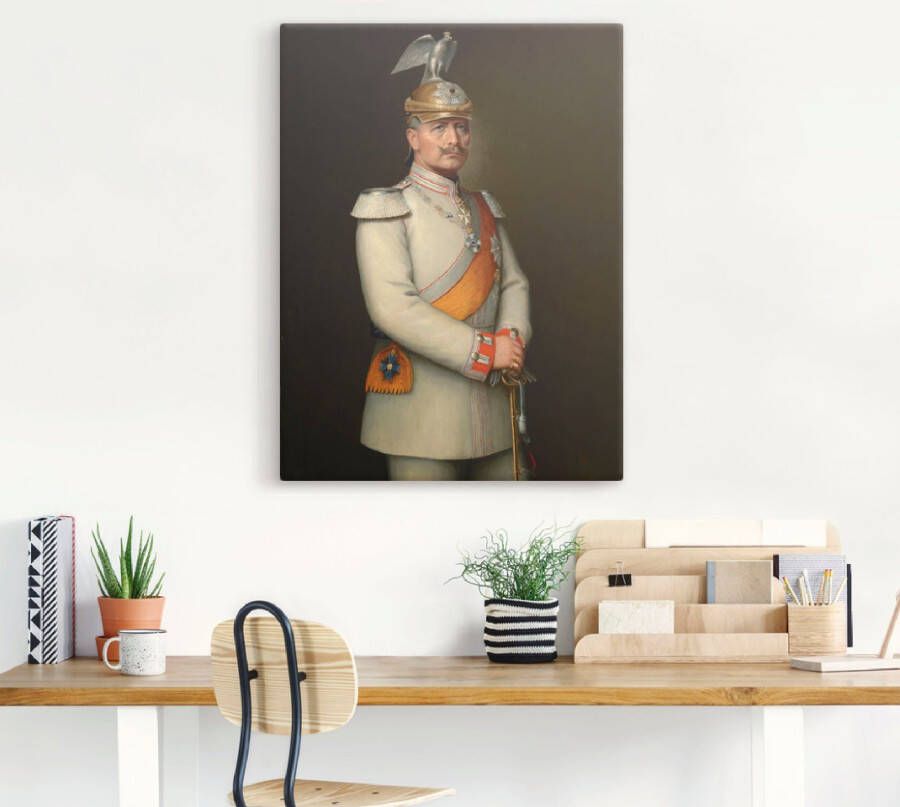 Artland Artprint Afbeelding van Kaiser Wilhelm II. als artprint op linnen muursticker in verschillende maten - Foto 3