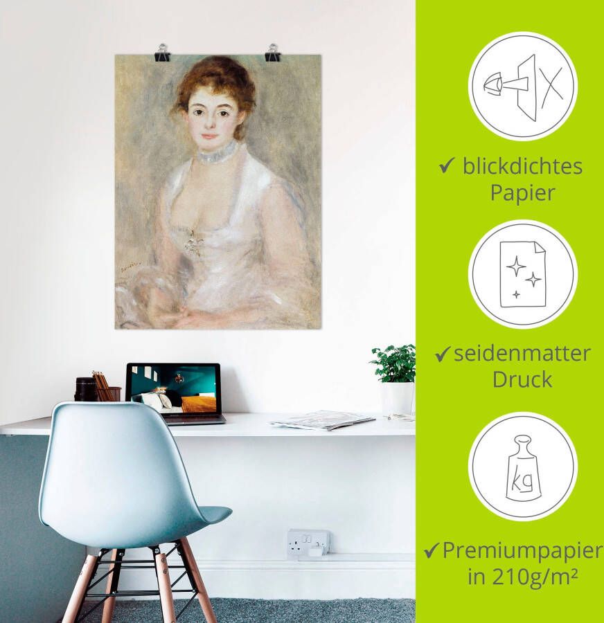 Artland Artprint Afbeelding van madame Heriot. als artprint op linnen muursticker of poster in verschillende maten