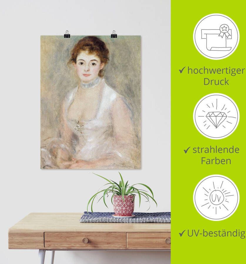 Artland Artprint Afbeelding van madame Heriot. als artprint op linnen muursticker of poster in verschillende maten