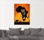 Artland Artprint Afrika het zwarte continent als artprint op linnen poster muursticker in verschillende maten - Thumbnail 3