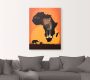 Artland Artprint Afrika het zwarte continent als artprint op linnen poster muursticker in verschillende maten - Thumbnail 2