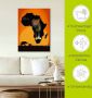 Artland Artprint Afrika het zwarte continent als artprint op linnen poster muursticker in verschillende maten - Thumbnail 4